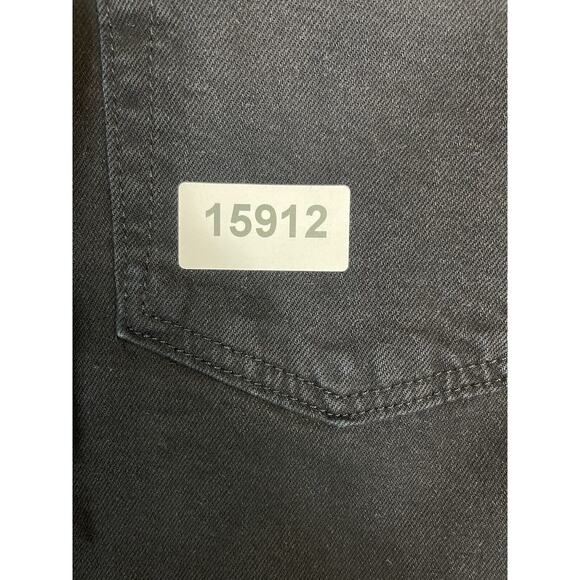 RE/DONE Originals Jeans Womens 26 Black High Rise Ankle Crop Raw Hem Button Fly - Picture 14 of 14